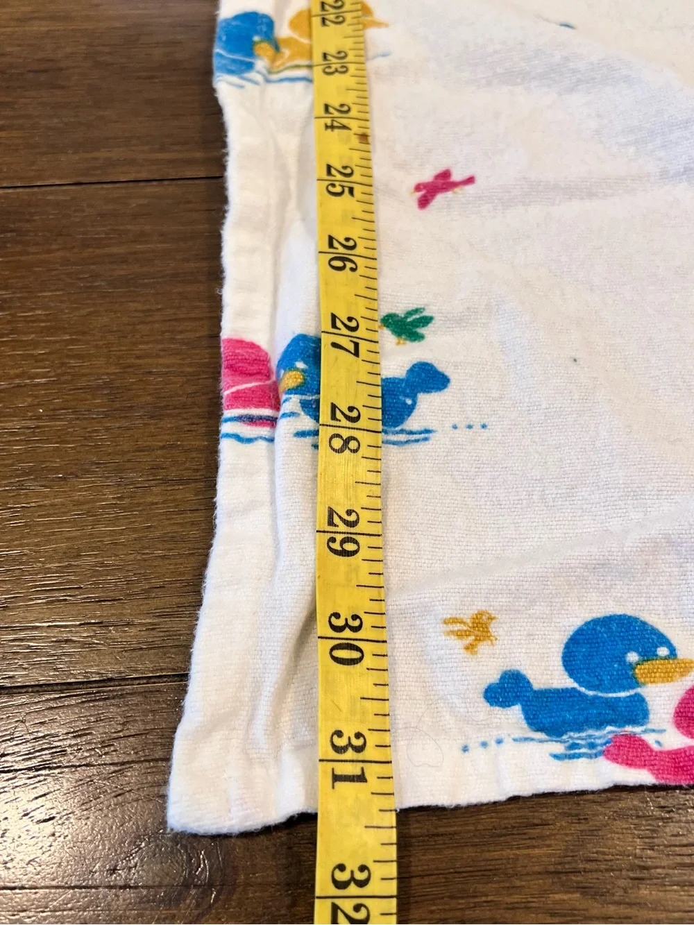 Vintage Medline Duck Baby Receiving Blanket Hospital Cotton